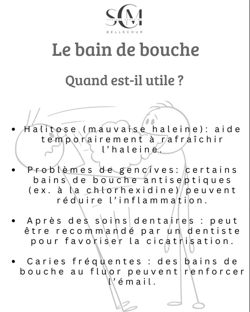 SCM Bellecour - le bain de bouche : quand est il utile ?