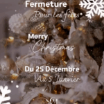 SCM Bellecour - congés de noel 2025