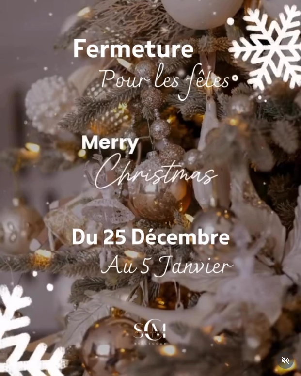 SCM Bellecour - congés de noel 2025